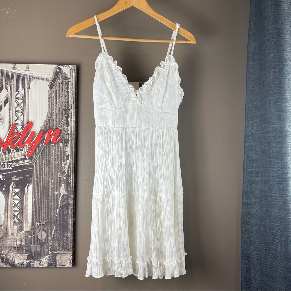 WILDFIRE Size 6 White Lined Summer DressAdjustable - Picture 8 of 12
